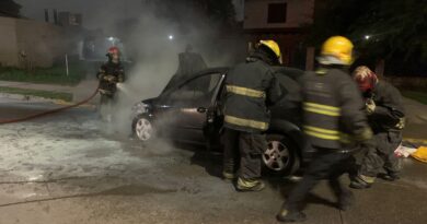 Ciudad de Córdoba: se incendió un automóvil en zona norte