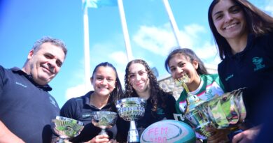 Club Taborín en La Voz: las campeonas del Nacional de Clubes de rugby y el brindis por su coronación